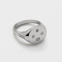 Tate silver signet ring